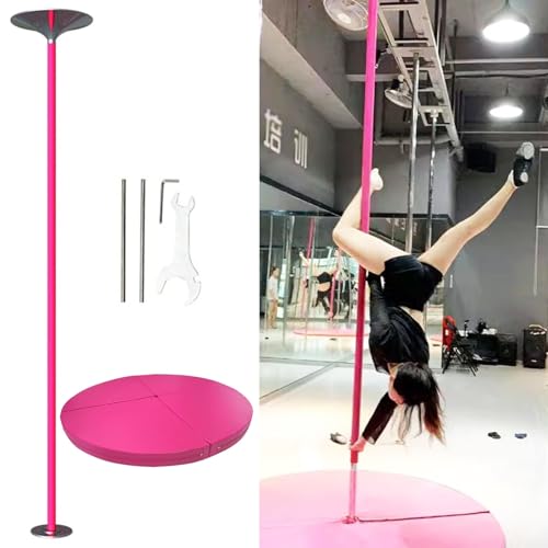 Barre de Pole Dance avec Tapis de Chute - Barre Aérienne Silicone pour Débutants & Pros