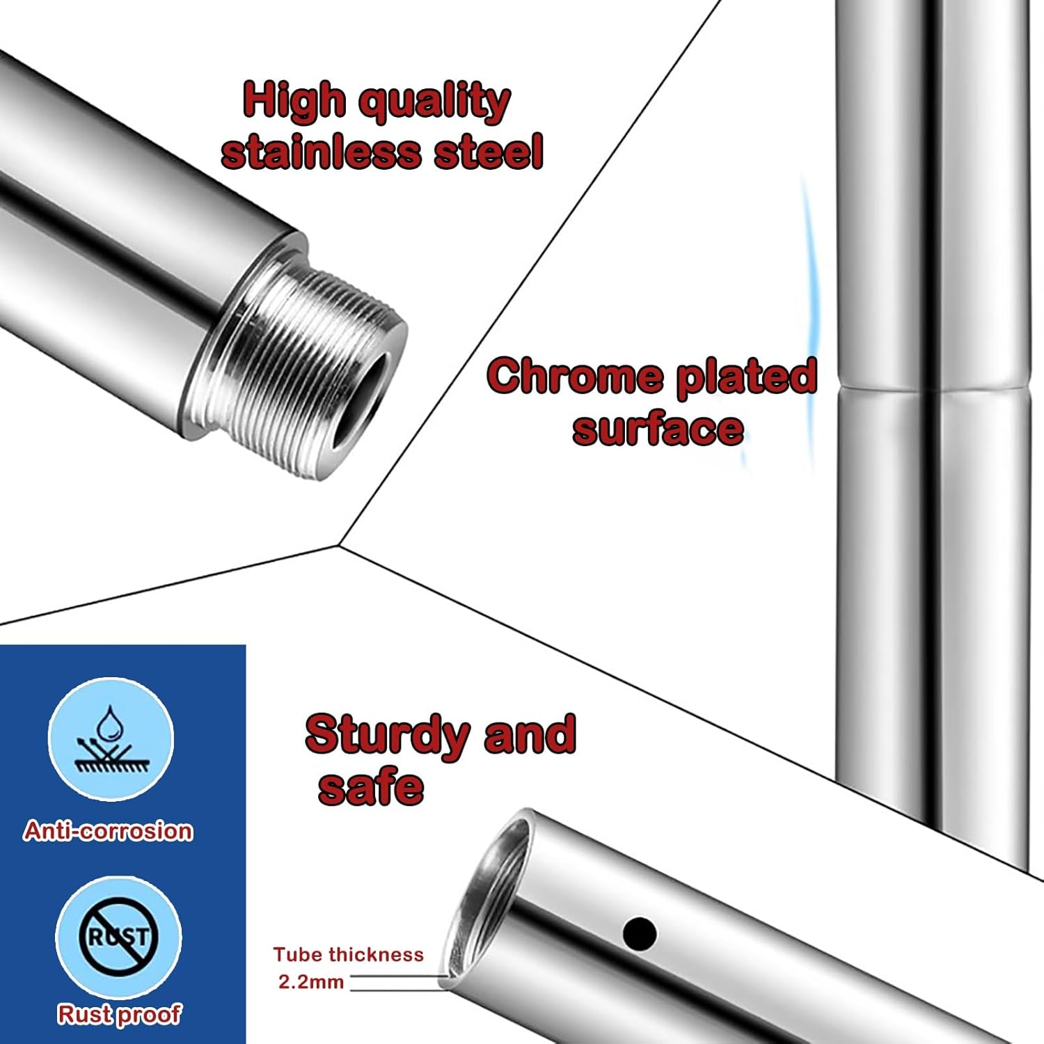 Barre de Pole Dance 2,44m à 3,66m, Fixation Plafond, Statique et Spinning, Salle de Gym/Yoga – Image 4