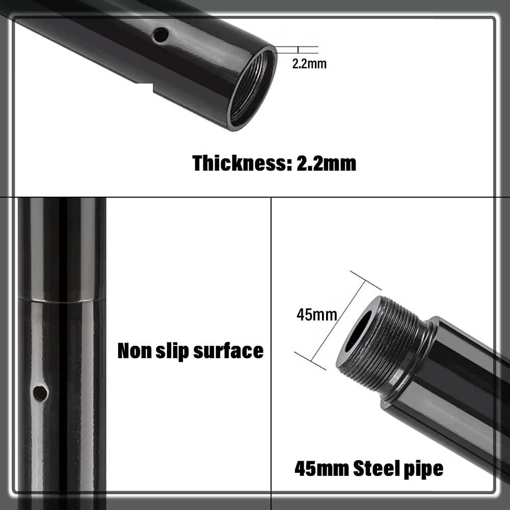 Kit Barre de Pôle Dance Noire, Poteau de Danse Rotatif pour Maison et Appartement - Hauteur Réglable jusqu'à 3,37m – Image 4