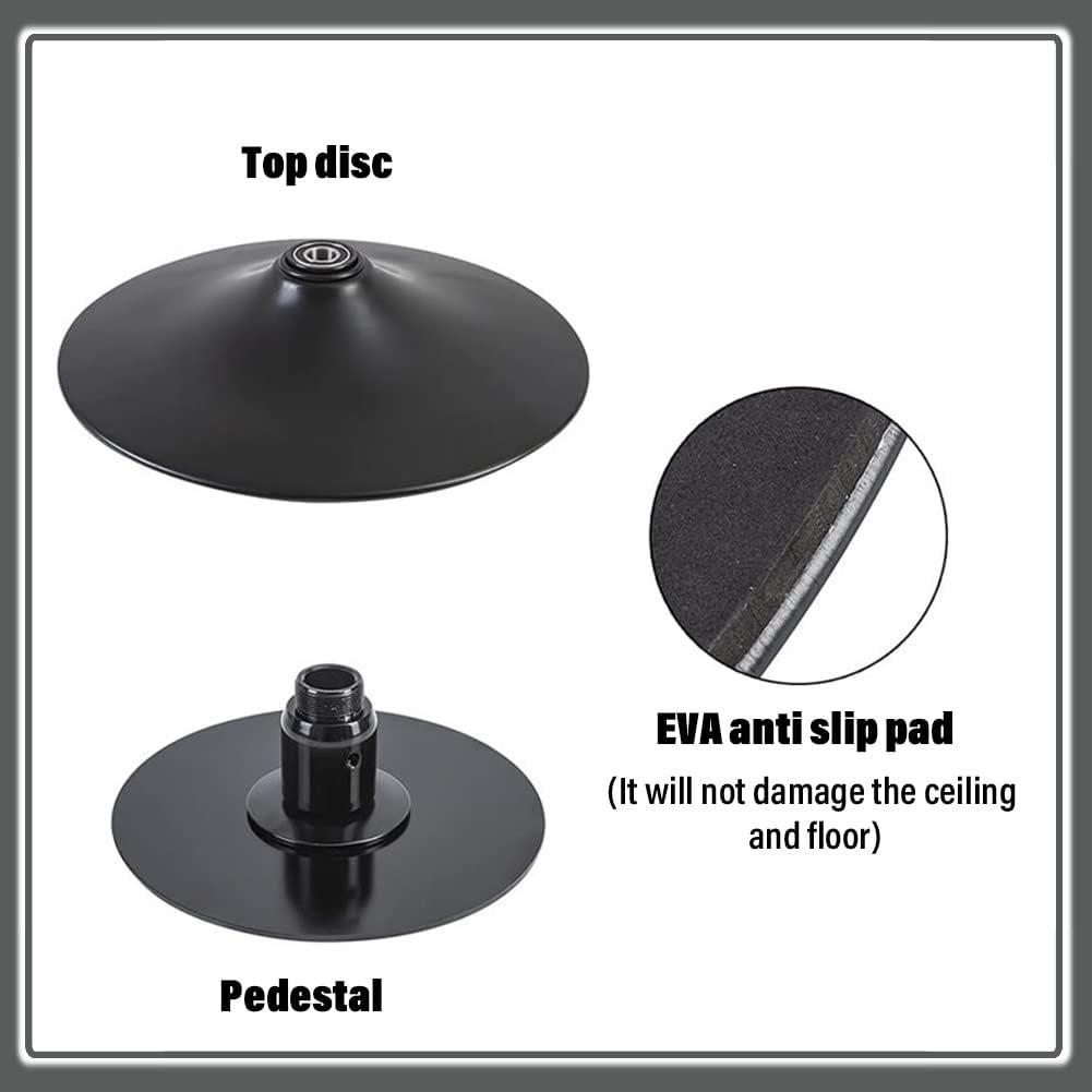 Kit Barre de Pôle Dance Noire, Poteau de Danse Rotatif pour Maison et Appartement - Hauteur Réglable jusqu'à 3,37m – Image 6