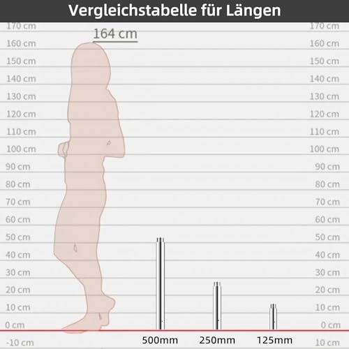 Barre de Pole Dance 250 mm Extension Professionnelle 45 mm Accessoire – Image 7