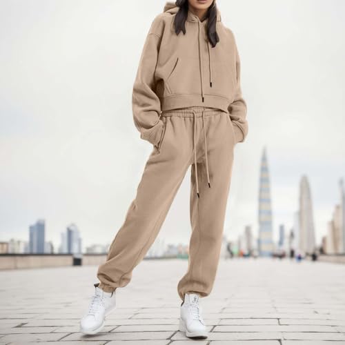 Ensemble de Jogging Femme Coton Élastique à Capuche - Sweat et Pantalon Fitness Automne 2024, Imprimé Battement de Cœur. – Image 5