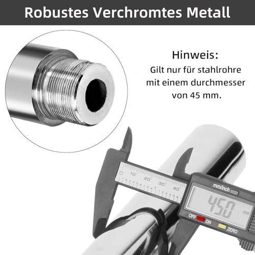 Barre de Pole Dance 250 mm Extension Professionnelle 45 mm Accessoire – Image 2