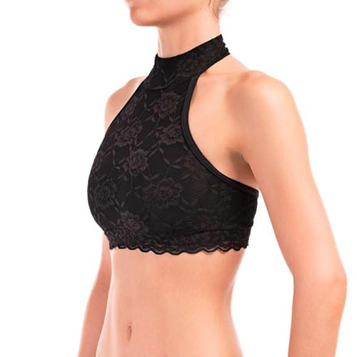Soutien-gorge de sport Dragonfly Lisette Top Lace - Confortable, ultra-doux et parfait pour le pole dance (Noir, M) – Image 2