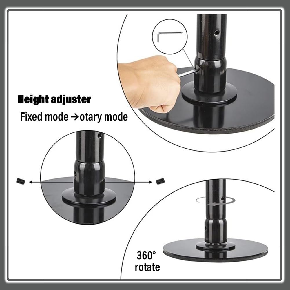 Kit de Pôle Dance Rotatif pour Plafond de 2,1 à 3,8 m, Extension pour Maison et Appartement – Image 5