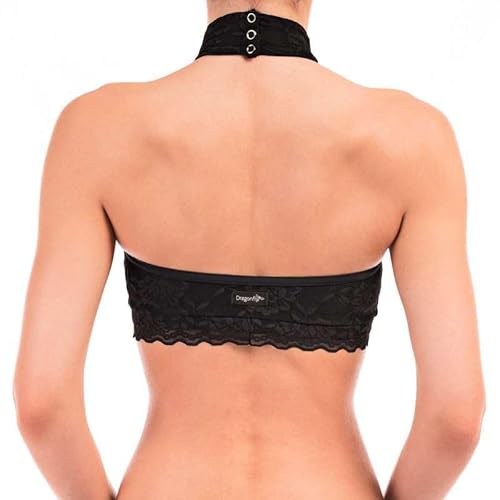 Soutien-gorge de sport Dragonfly Lisette Top Lace - Confortable, ultra-doux et parfait pour le pole dance (Noir, M) – Image 3
