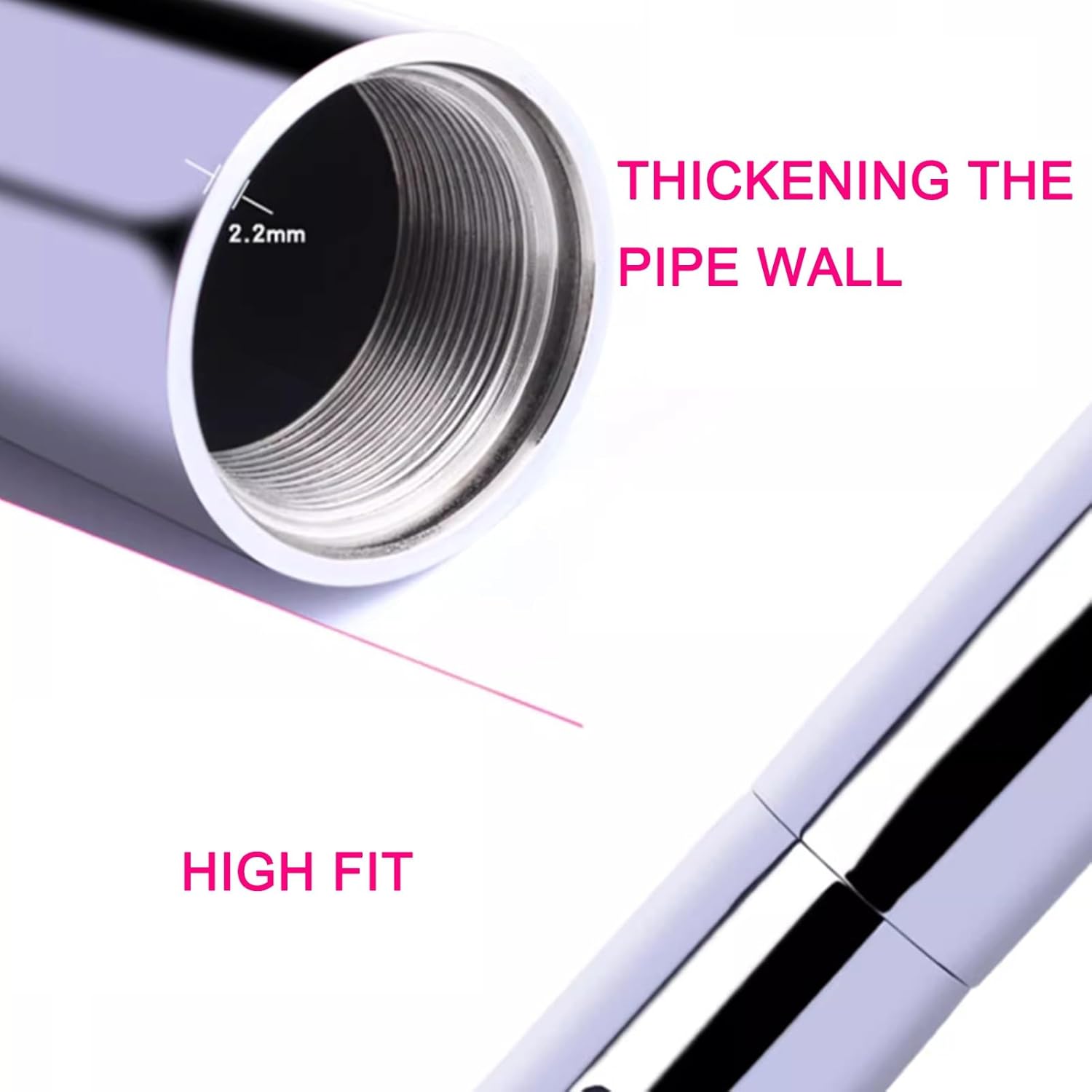 VOLDAX Barre de Pole Dance 4,5 cm en Silicone, Poteau Portable et Robuste, Rotation Statique pour Fitness et Maison. – Image 6