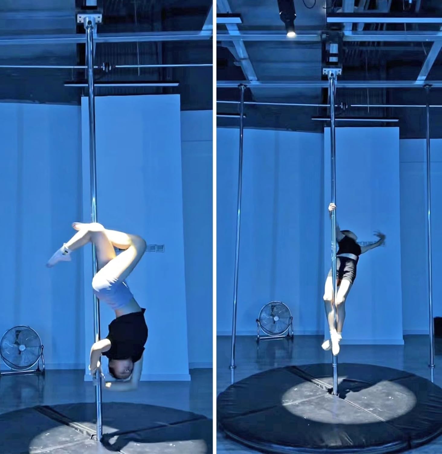 Barre de Pole Dance Amovible pour Appartement, Plafond à 2,24-2,84m, Spinning et Fixe pour Danse et Fitness – Image 7