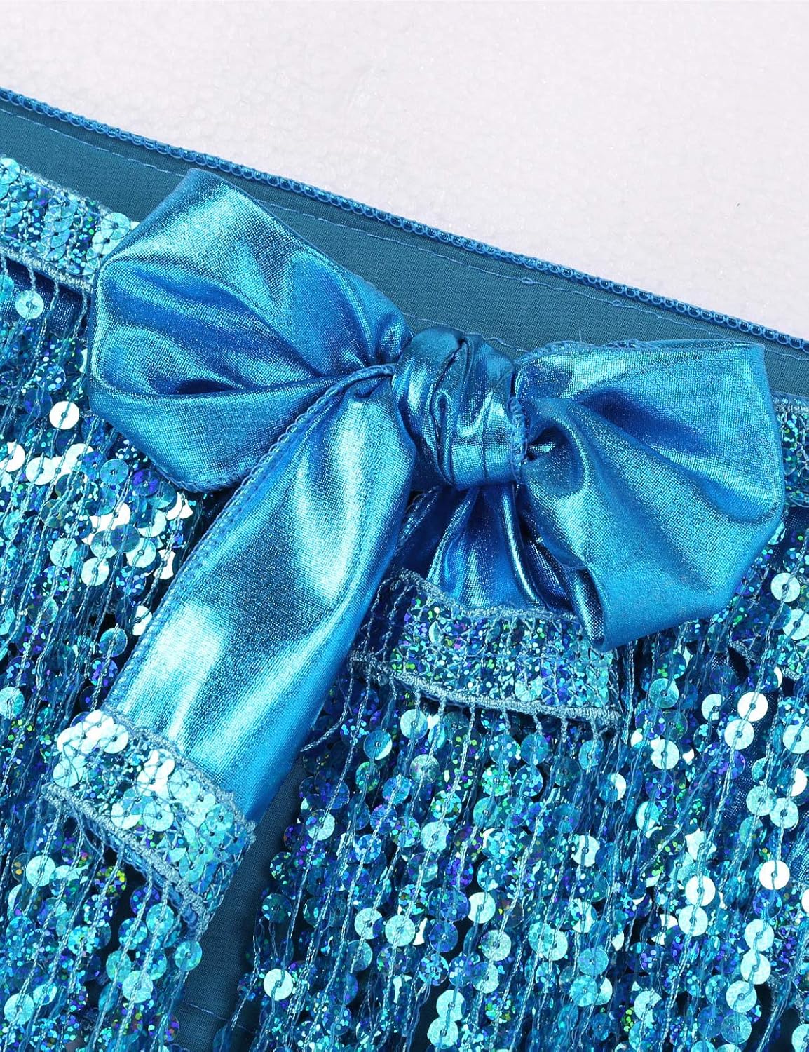 Ensemble Danse du Ventre Femme - Soutien-Gorge et Jupe à Franges Brillantes – Image 7