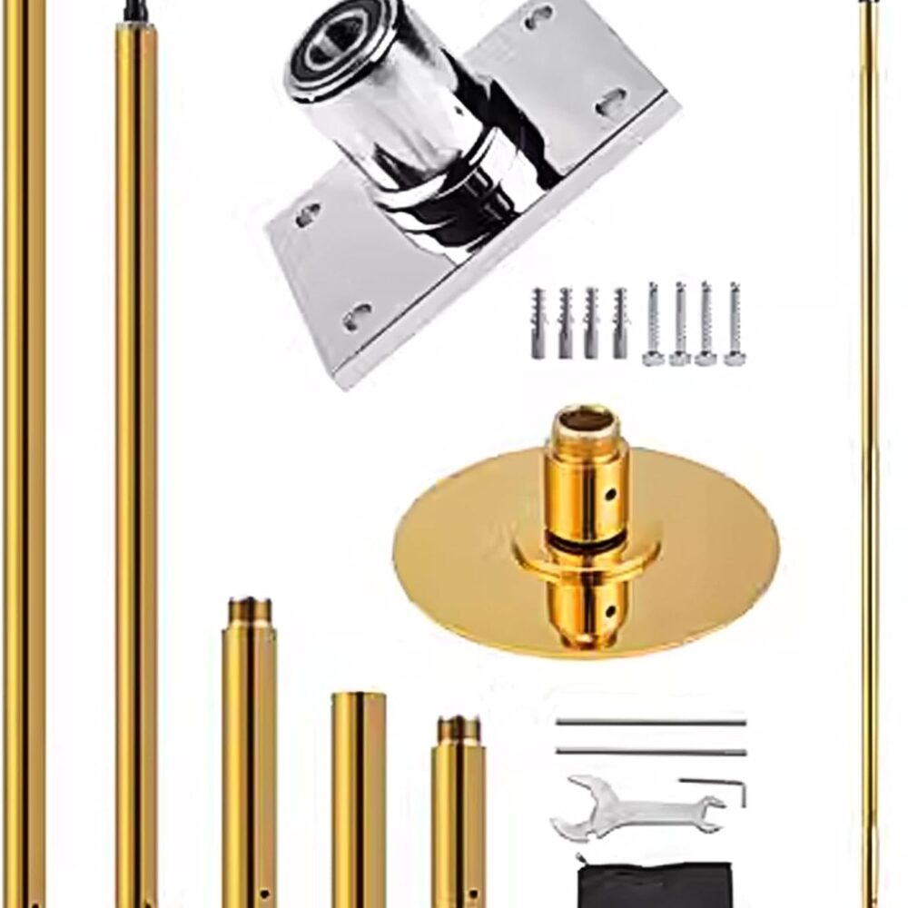 Barre Pole Dance Pro Amovible 45mm Or, 200kg