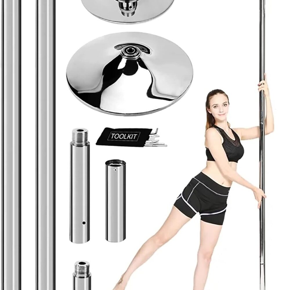 Barre de Pole Dance 2,24-2,74m BREALA, Réglable avec Rallonge pour Chambre & Studio Fitness