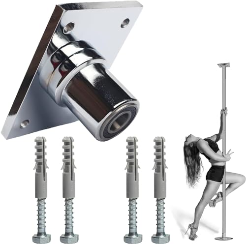 Barre de Pole Dance - Accessoire Plafonnier Fixe Sûr et Stable (Argenté)