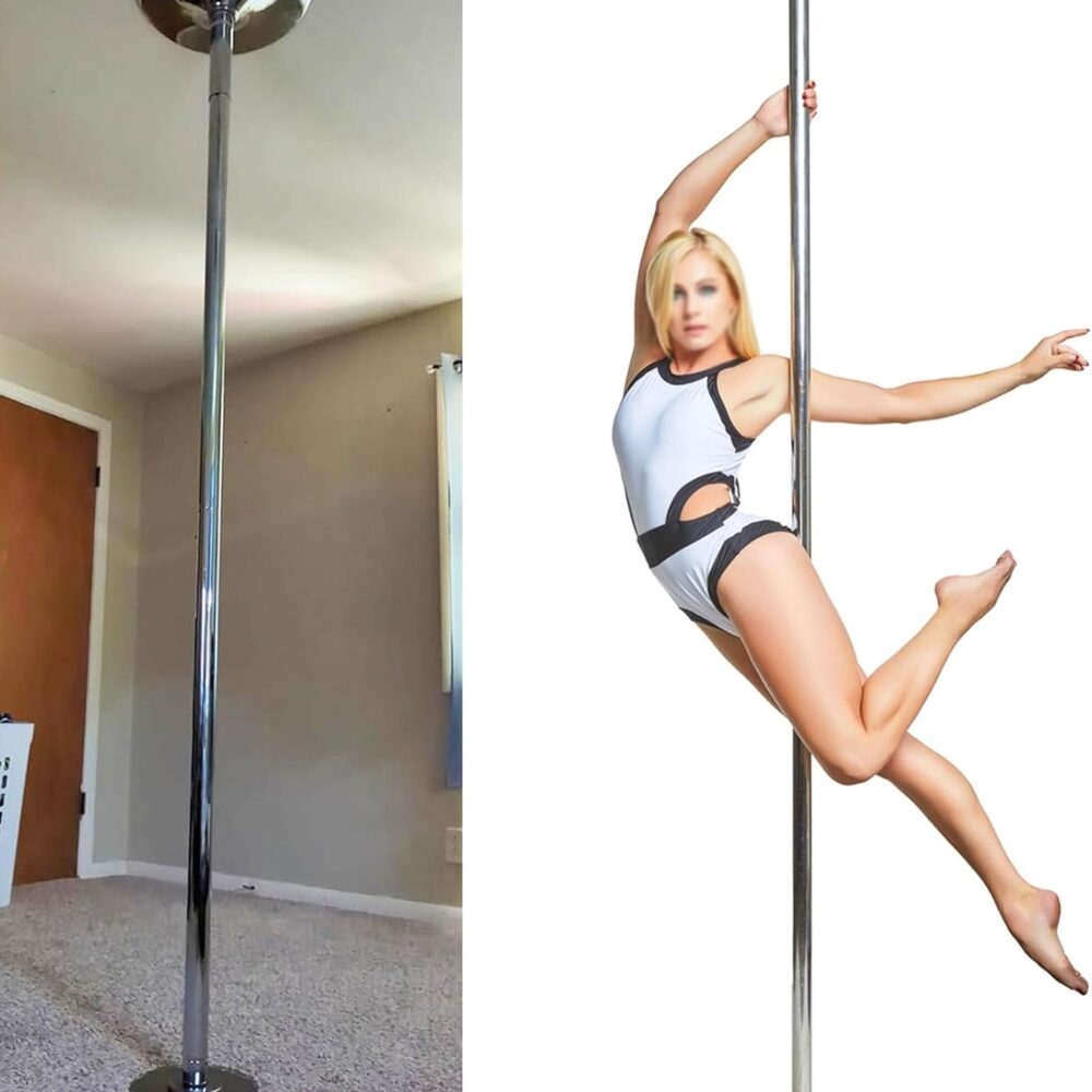 Barre de Pole Dance Ajustable pour Chambre (2.23-3.24m)