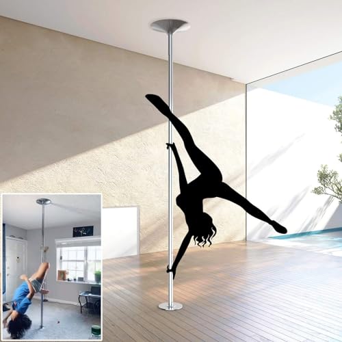 Barre de Pole Dance Amovible 45 mm - Équipement de Fitness Rotatif à Domicile