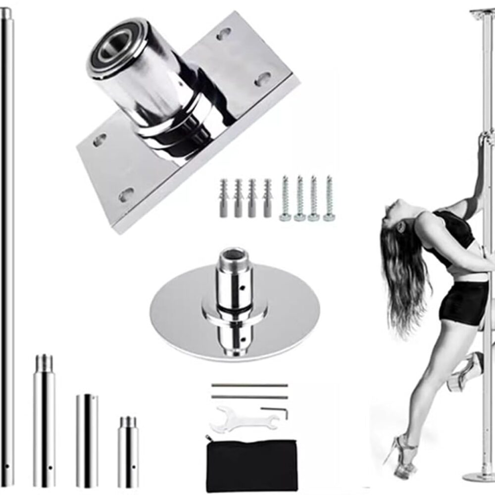 Barre de Pole Dance Portable et Amovible pour Fitness, Maison et Fêtes (WNYAILLL, 2,2-2,75 m)