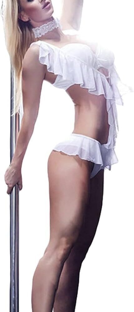 Barre de Pole Dance SAFWELAU, Hauteur Réglable (2,30-2,74 m) pour Maison, Salle de Sport, Club