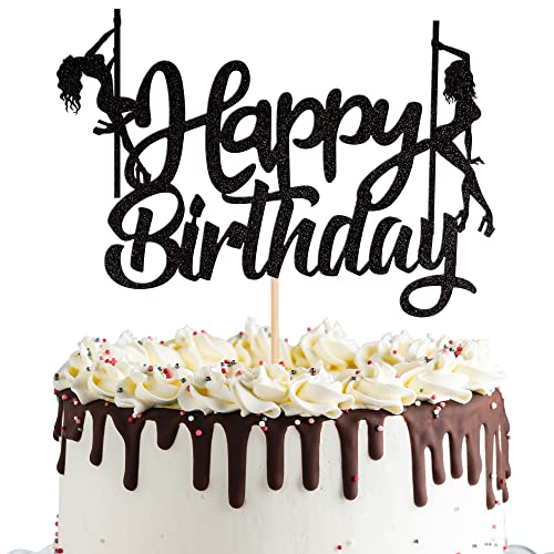 Décoration de gâteau paillettes pole dance - Anniversaire et enterrement de vie de jeune fille