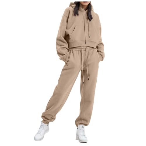 Ensemble de Jogging Femme Coton Élastique à Capuche - Sweat et Pantalon Fitness Automne 2024, Imprimé Battement de Cœur.