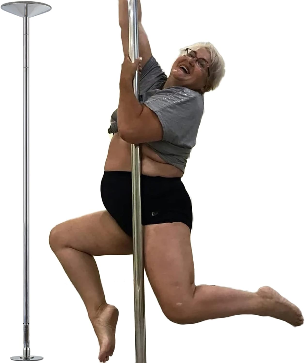 Kit Barre Pole Dance Portable et Robuste pour Maison/Club (Charge 200 kg, Grande Taille)