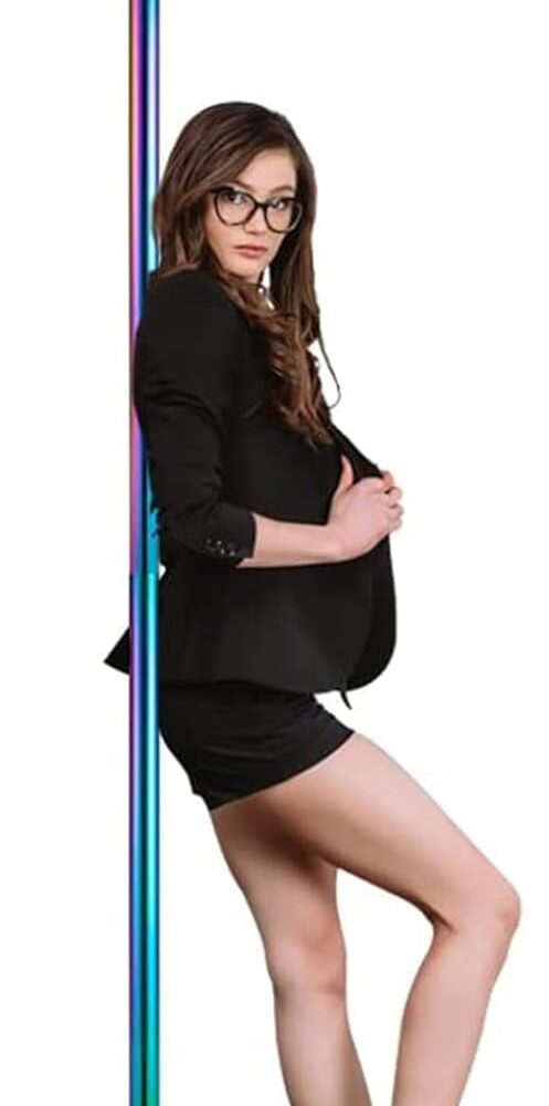 Kit Barre Pôle Dance Rotatif pour Plafond 2.7m - 3.6m, Amovible et Portable