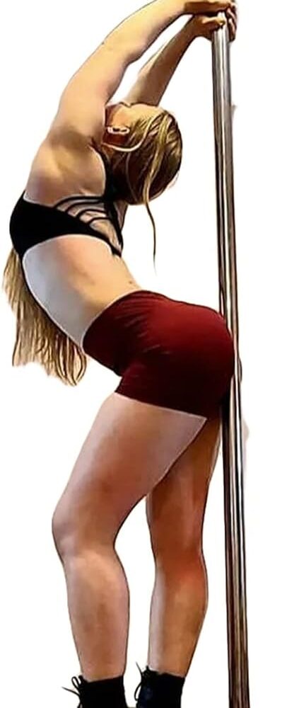 Kit Barre de Pole Dance Portative pour Hauteurs de 2,74m à 3,66m, Usage Club et Domicile