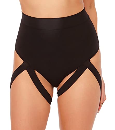 Leggings Taille Haute Noir Femme EDC EDM Festival & Pole Dance - XS