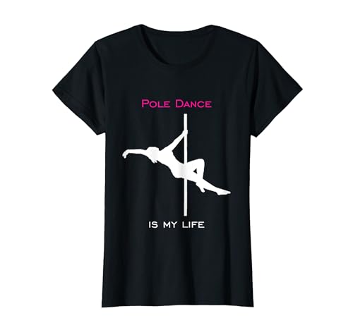 T-shirt Silhouette Fille Pole Dance - Accessoires d'Entraînement