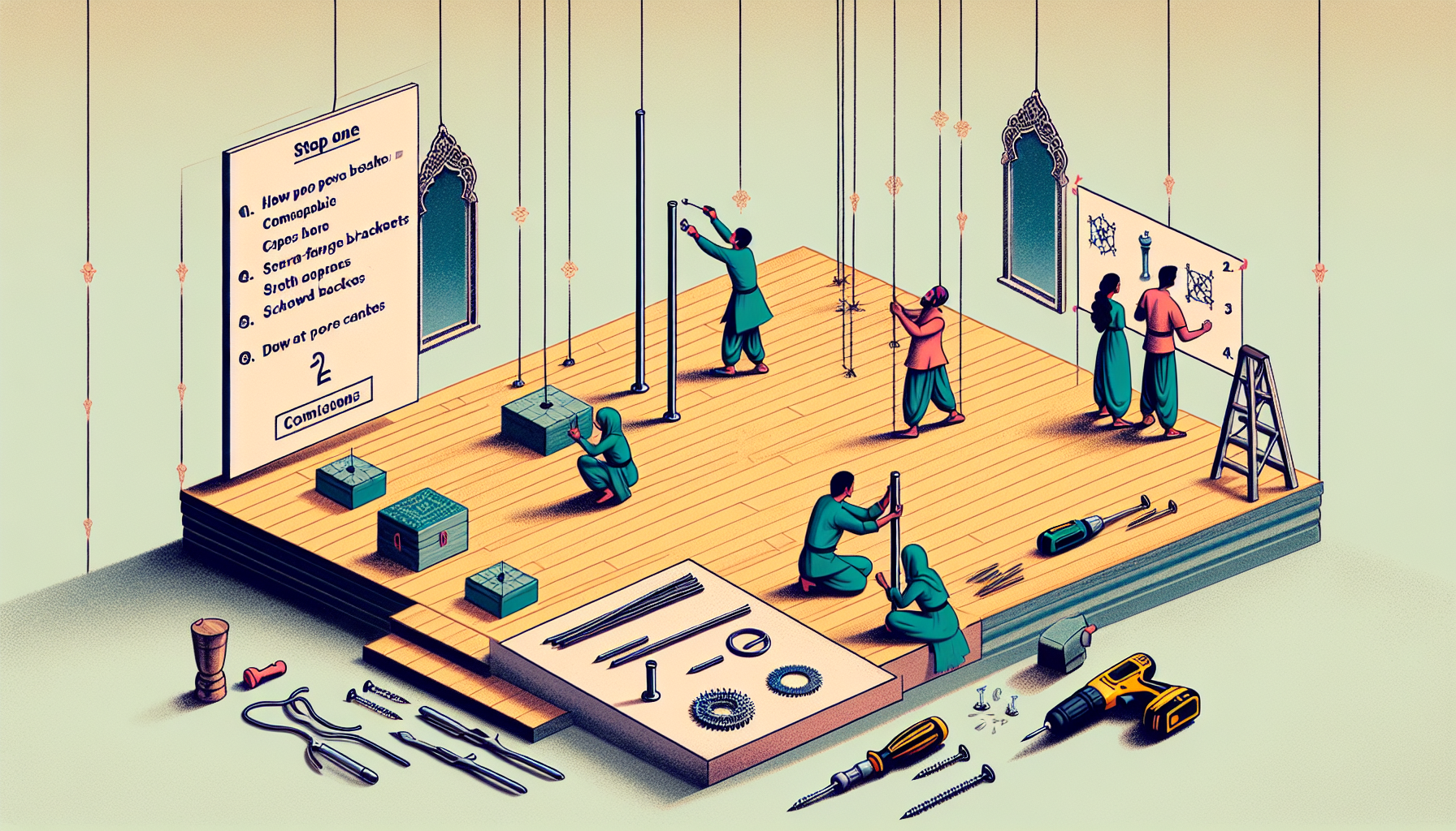 Comment installer une barre de pole dance ? 1