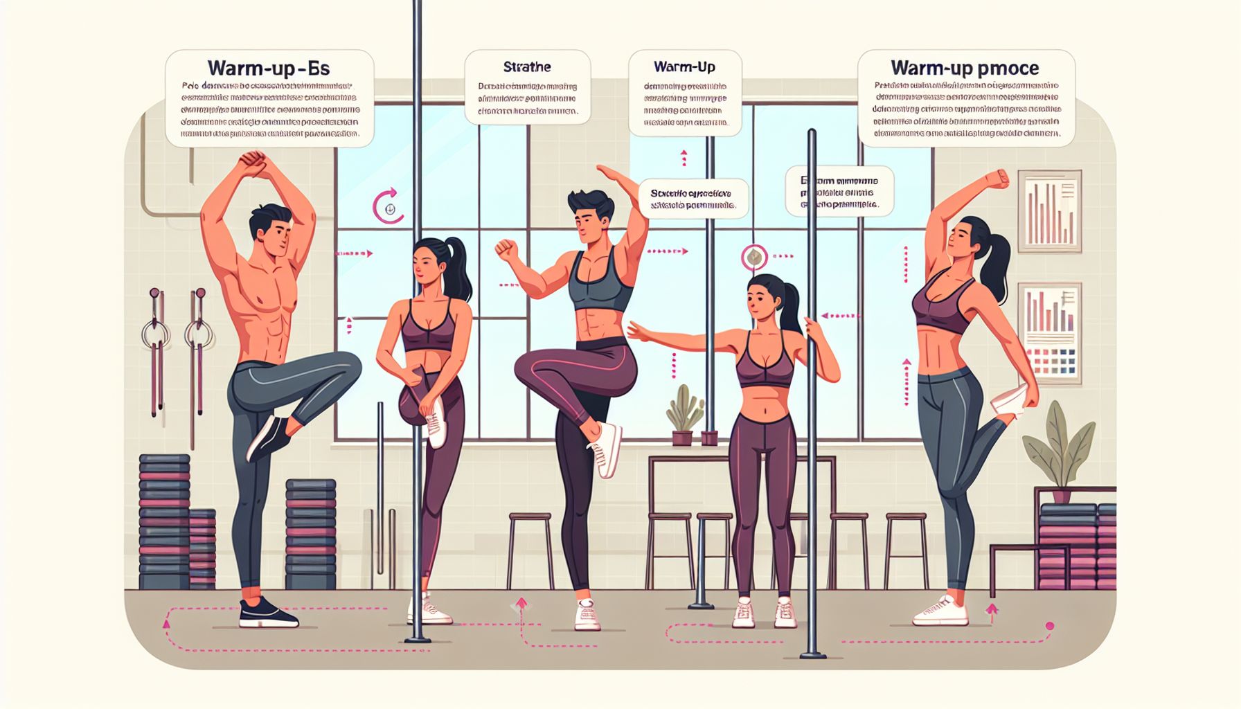 Pourquoi un échauffement avant le pole dance est important 1