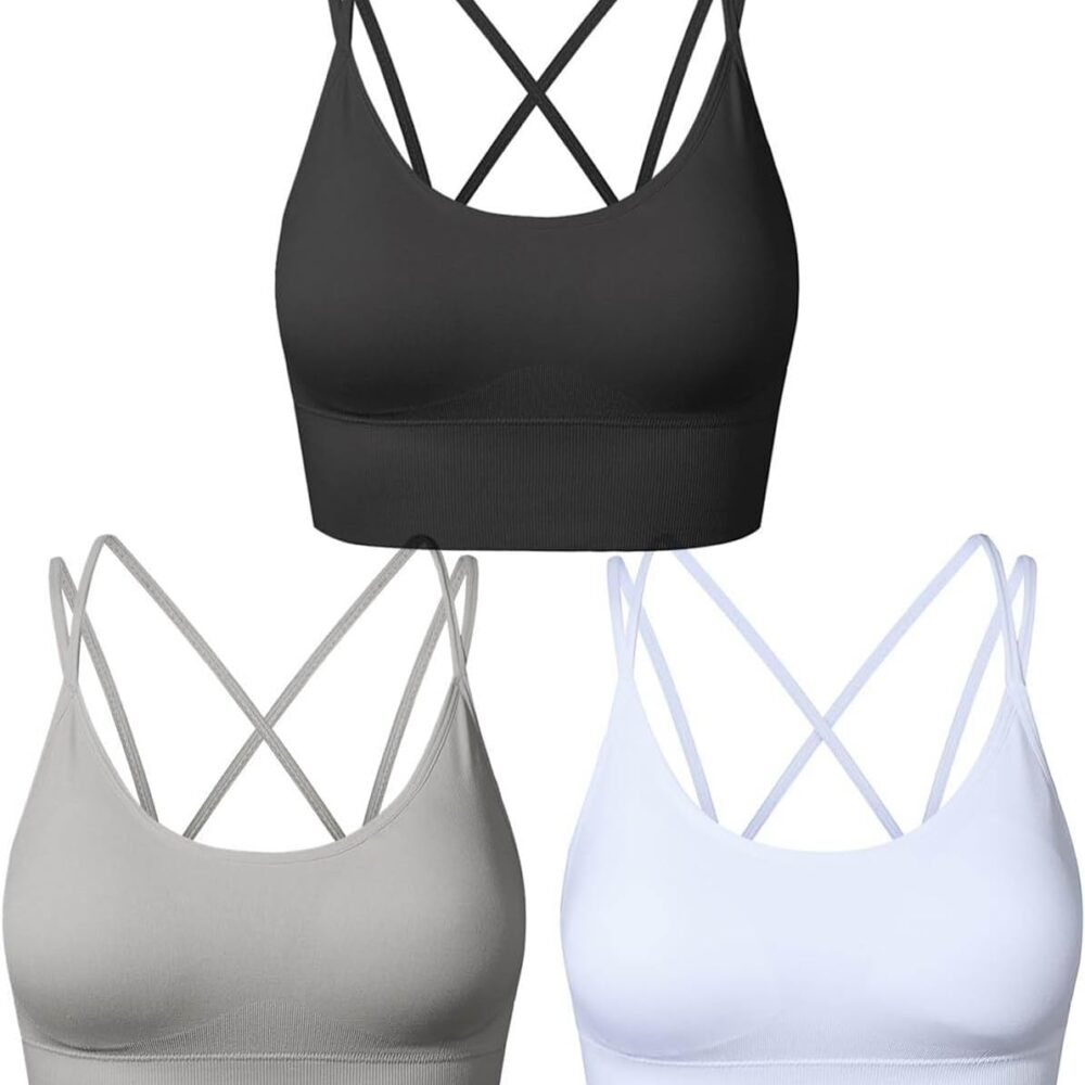 Haut de Sport Femme Été avec Soutien-Gorge Intégré - Débardeur Sexy Blanc