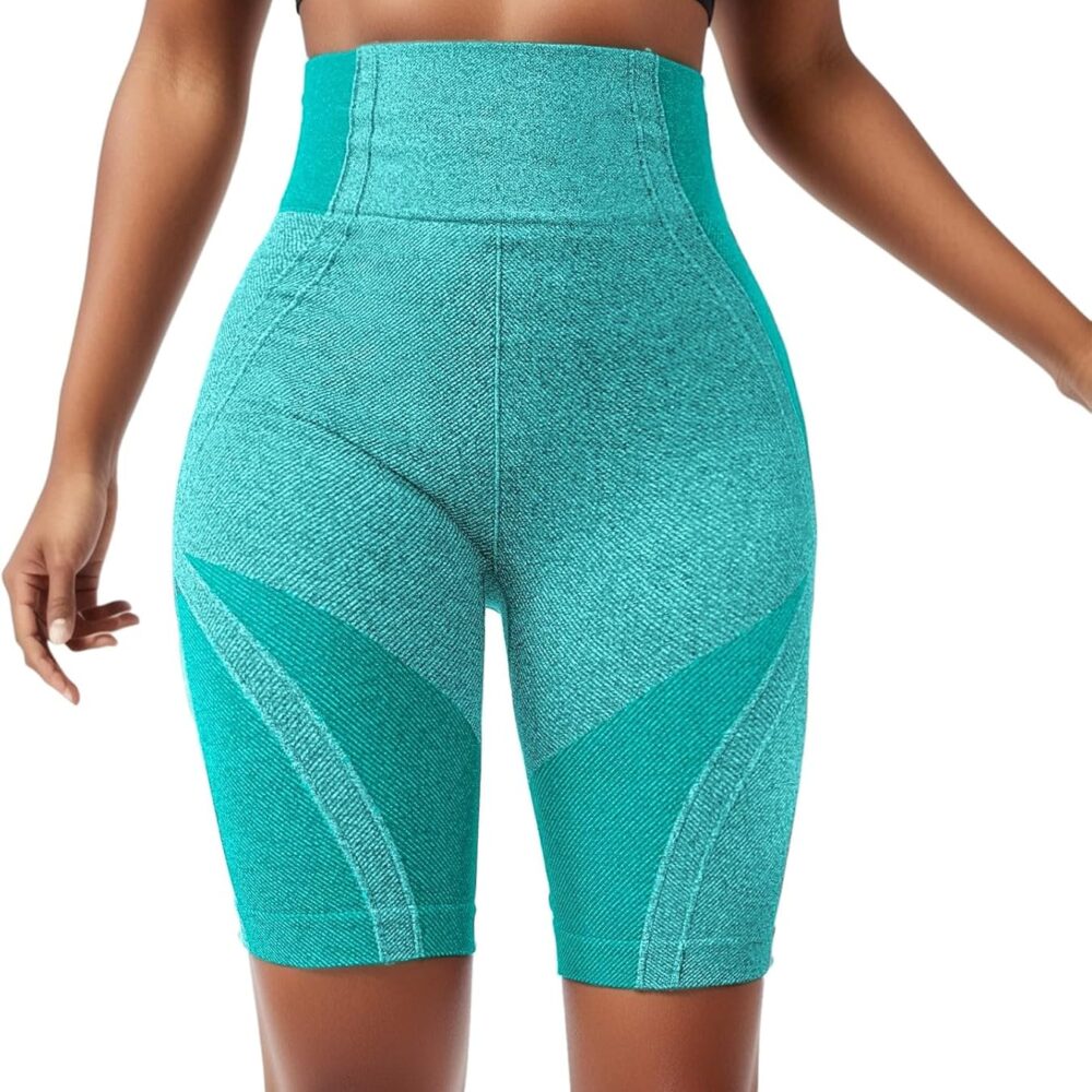 Short Sport Femme Push Up Taille Haute Anti Frottement - Legging Court Yoga & Course