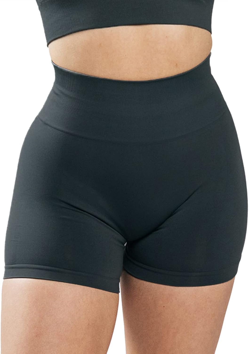 Short de Sport Femme Push-Up Anti-Cellulite - Legging Court Sans Couture